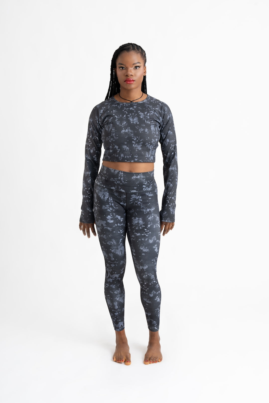 Crop Top Manches Longues (Noir)